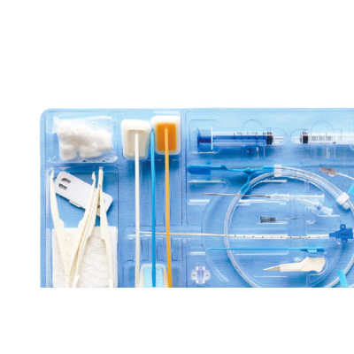 Medical blister box for central venous catheter set